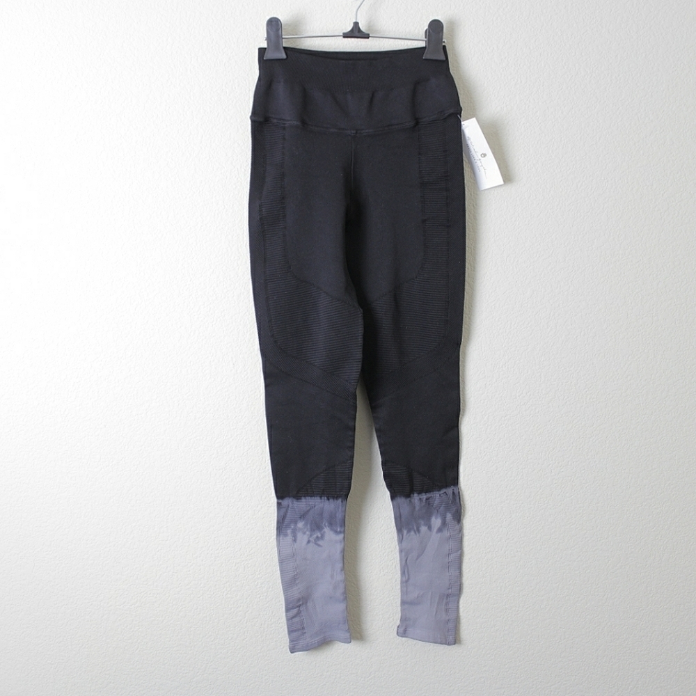 Spiritual Gangster Black Leggings with Tie Dye Detail Size M/L